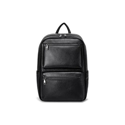 Ace Paul Рюкзак из крупнозернистой текстуры коровьей кожи стандартный мужской черный