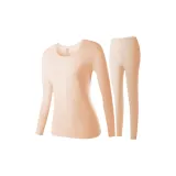 Женский комплект (кожа) 100% хлопок, высокоэластичный / 7A, антибактериальный, дышащий