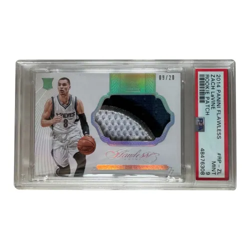 PANINI 2014-15 Flawless Zach LaVine Новые Звезды Патч Портативный 20 20 PSA9 Сертифицированные Карточки 1 шт