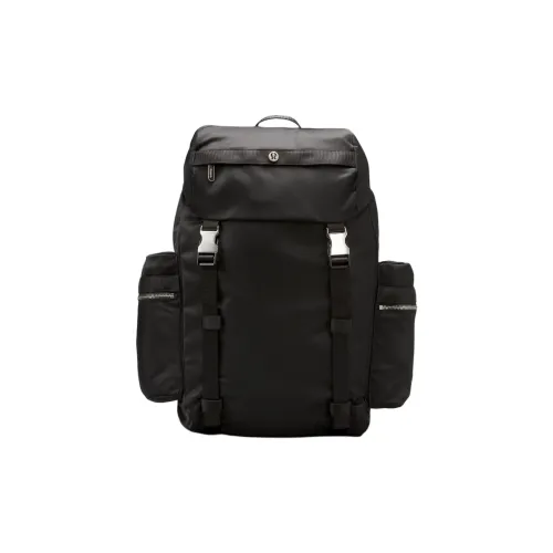 Lululemon Nylon Backpack Standard Unisex Black Лулulemon Нейлоновый рюкзак стандартный унисекс черный