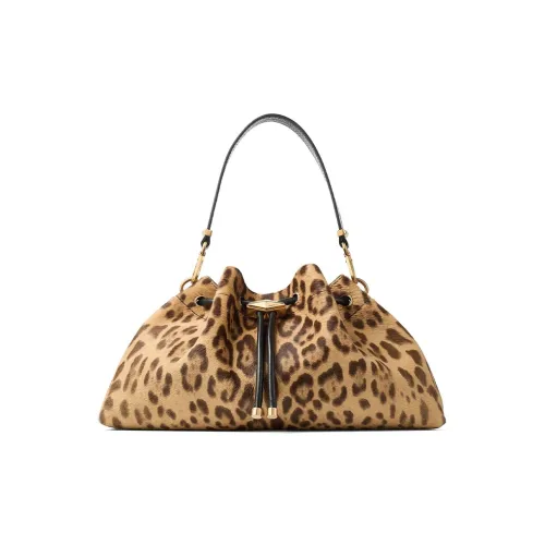 Jimmy Choo Сумка-ведро из телятины Сумка через плечо Сумка для женщин Бежевый