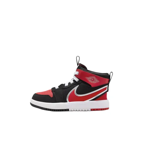 Jordan Air Jordan 1 Детская повседневная обувь Высокий топ Красный черный Kids
