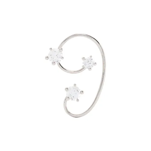 Panconesi Серебряный Стекло Нижняя заколка Серьги On Unisex Серебряный