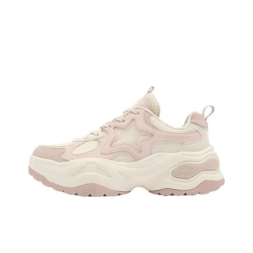 QIAODAN Spriggle Bunny V Slip-Resistant Thermal Abrasion-Resistant Low-Top Footwear Women's Beige Pink