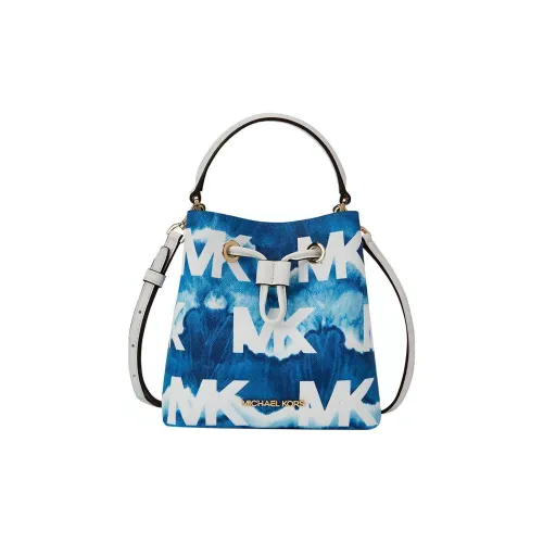 MICHAEL KORS Suri Искусственная кожа Ведрообразная сумка Сумка Сумка через плечо Сумка через плечо Маленькая Женская Синяя