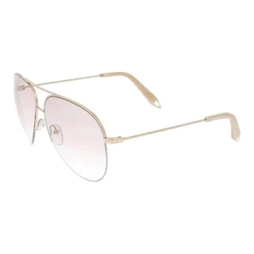 VICTORIA BECKHAM Aviator Солнцезащитные очки Унисекс Золото