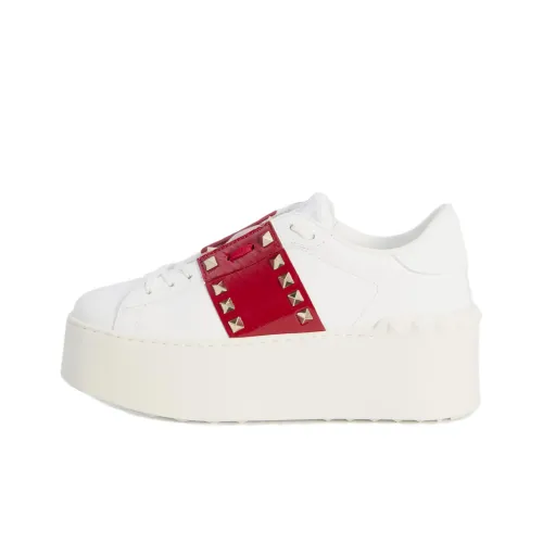 Valentino ROCKSTUD UNTITLED Низкие кроссовки для скейтбординга 5,7 см Женские Белые