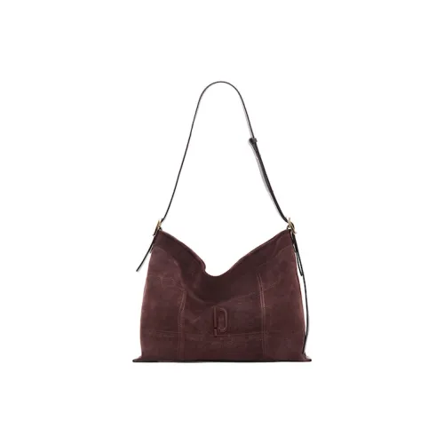 PECO Большая емкость Нишевая Коммутация Универсальная Сумка через плечо Сумка на плечо Унисекс Коричневый