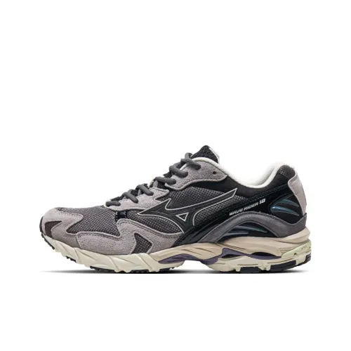 Mizuno Wave Rider 10 Повседневный Низкий Топ Серый Черный Унисекс