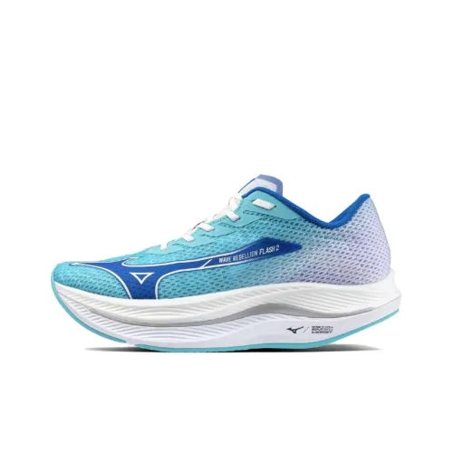 Кроссовки для бега Mizuno Wave Rebellion Flash, низкий топ, синие, мужские
