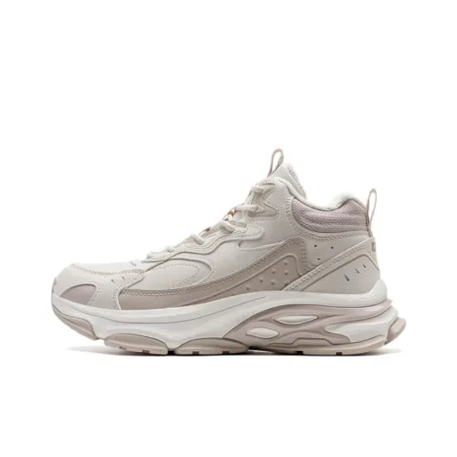 XTEP Slip-resistant Thermal High Top Casual Women's Beige Pink XTEP Противоскользящий Термический Высокий Топ Повседневный Женский Бежевый Розовый