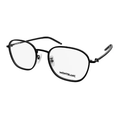 MONTBLANC Пластина And Металл Литьевой Металл Квадратные Оправы для очков Унисекс Черный