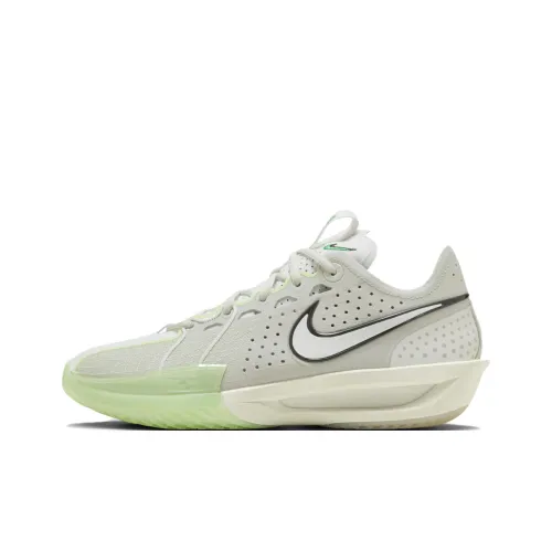 Nike Air Zoom G.T. Cut 3 Low Топ Баскетбольные кроссовки Унисекс Серый Зеленый Азиатская версия