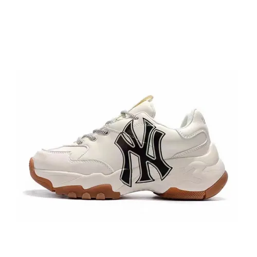 MLB Big Ball Chunky Low Топ Толстая подошва Кроссовки Унисекс Айвори