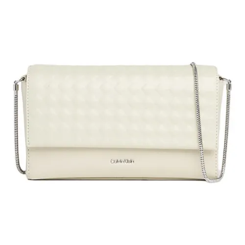 CALVIN KLEIN Полиэстер Сумка через плечо Маленькая Женская Экрю
