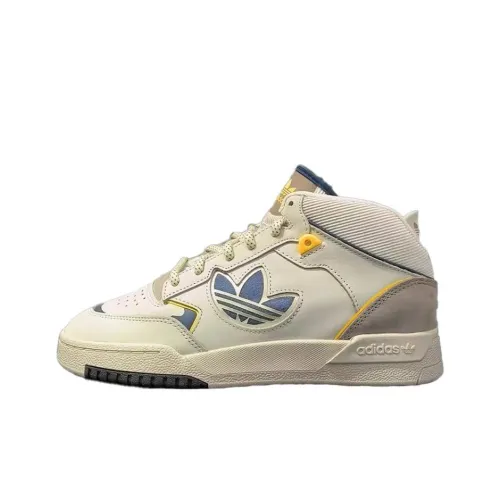 Adidas Originals Drop Step XL Slip-on Устойчивые к истиранию Высокие Кроссовки для скейтбординга Унисекс Белые