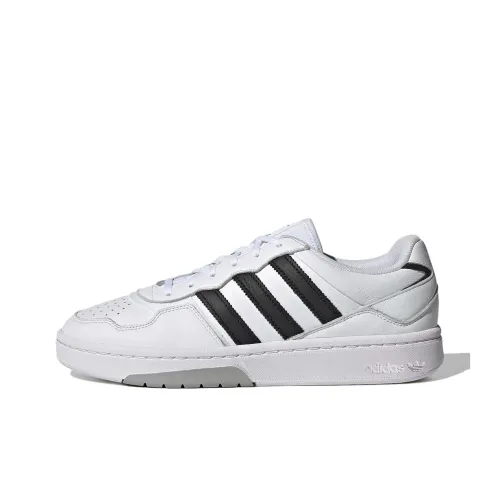 Adidas Originals Courtic Slip Resistant Abrasion Resistant Низкие Кроссовки для скейтбординга Унисекс Белый Черный