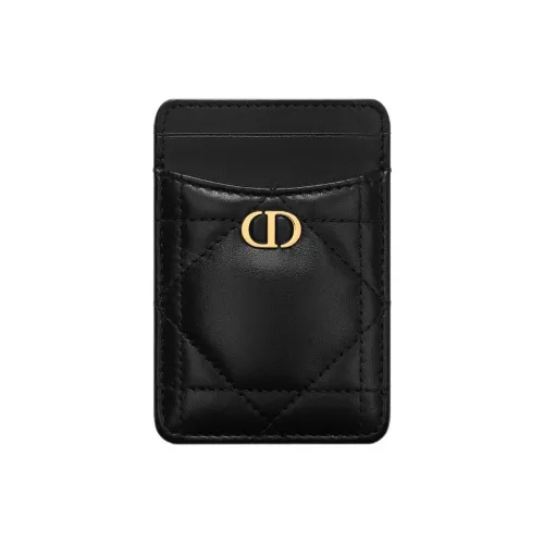 DIOR 30 Montaigne Sheepskin Картхолдер Женские Черный
