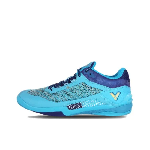 Victor Slip-resistant Abrasion-resistant Low-top Badminton Shoes Unisex Blue Виктор Антислип Резистентный Низкий Топ Бадминтон Обувь Унисекс Синий