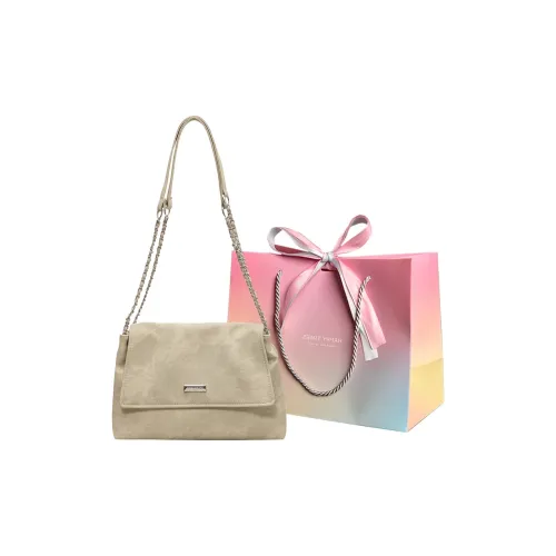 Aini Rabbit ПУ (полиуретан) Сумка через плечо Сумка на плечо Женская Экрю Синий Коричневый