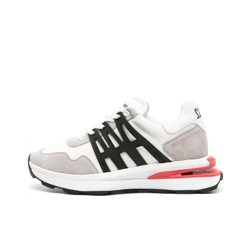 DSQUARED 2 Низкий топ Повседневная обувь Мужская Серый