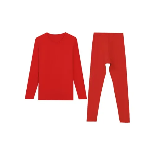 Red Bean Термический Комплект Женский Красный