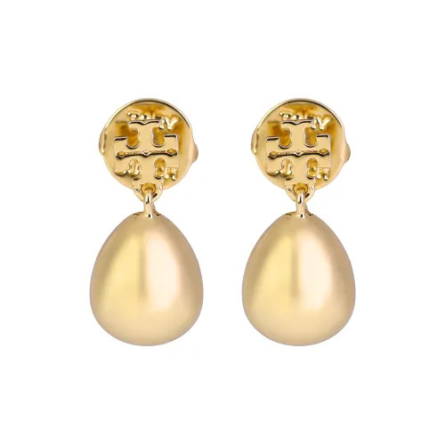 TORY BURCH Серьги из латани Женские Золотые