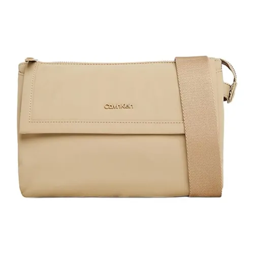 CALVIN KLEIN Нейлоновая сумка через плечо мужская травертин