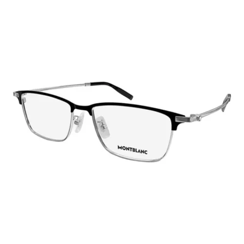 MONTBLANC Титановый сплав Прямоугольные Оправы для очков Унисекс Элегантность Серебряный Люрекс
