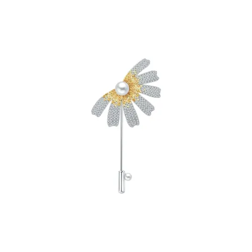 BABYBEI Shell Pearl Brooches Women's