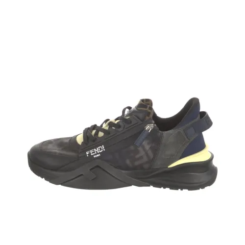 FENDI Flow Low Топ Спортивная Повседневная Обувь Мужская Черная