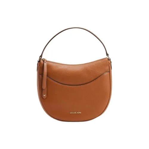 MICHAEL KORS Dover Litchi Grain Leather One Shoulder Bag Large Women's Dark Brown