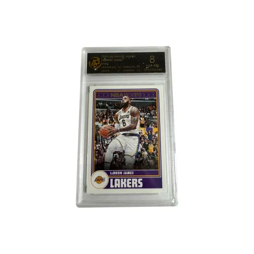 PANINI LeBron James Lakers Hoops Retro T-Shirt Silver Logo 8 Pack Certified Cards 1 Pack