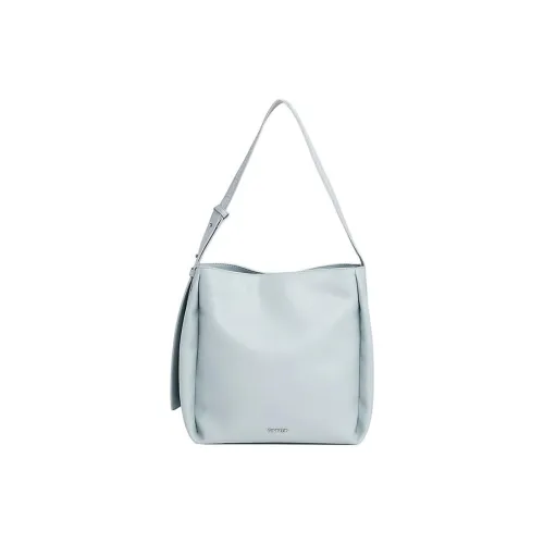 Calvin Klein Переработанный полиэстер ведрообразная сумка сумка через плечо женская синяя