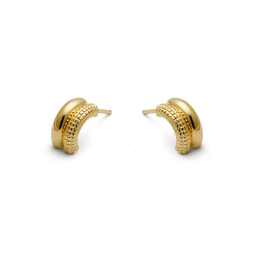 RSNY Серьги из меди с золотым покрытием женские