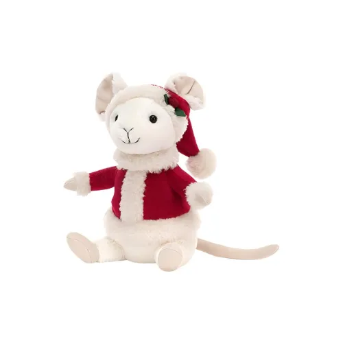 JELLYCAT Christmas Series Мышка Кукла Плюшевая Кукла 17 см Высота в Сидячем Позе
