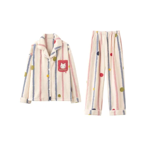 MIOJUER Пижамный комплект женский цвет экрю