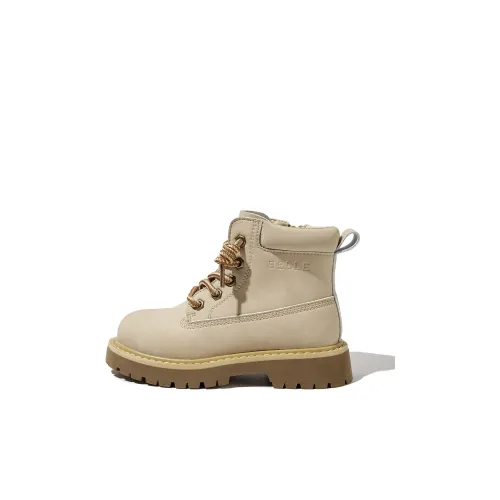Белль Устойчивые к истиранию высокие детские ботинки абрикосового цвета для малышей