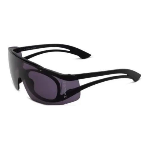 Alexander McQueen Ацетат Нерегулярная форма Солнцезащитные очки Женские Черный