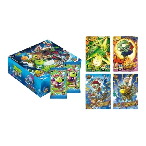 KAYOU Растение VS. Zombies Карта Time Travel Приключение Vol. 4 Картхолдер Board Game Карта IP Аниме Карточки 10 Сумки 50 Шт