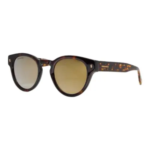 DSQUARED 2 Ацетат OVAL SUNGLASSES Унисекс Черный Красный