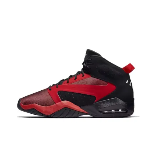 Джордан Lift Off Slip-Resistant Abrasion-Resistant MID Топ Винтажные Баскетбольные Кроссовки Мужские Черные Красные