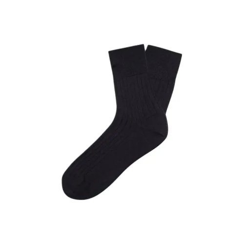 Ermenegildo Zegna Темно-синие Мужские носки MID до икры