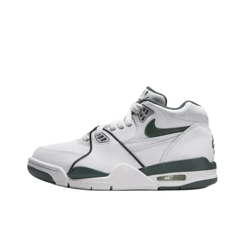 Nike Air Pilot 89 Устойчивый к истиранию Высокий Топ Детские Баскетбольные Кроссовки Белый Зеленый