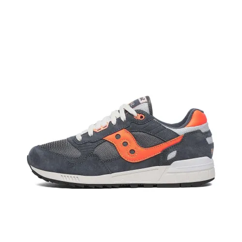 Saucony Shadow 5000 Slip-Resistant Abrasion-Resistant Low-Top Беговые кроссовки Унисекс Серый Оранжевый