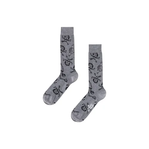 Vivienne Westwood Серые Женские Носки MID до икры