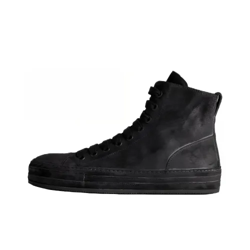 Ann Demeulemeester Скейтборд Кроссовки Высокие Черные Мужские