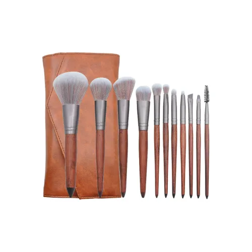 XIBI Деревянная ручка из сандалового дерева цвет кисти для макияжа контуринг настройка детали мягкий 11 шт