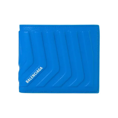 Balenciaga Car Кожа Кошелек Унисекс Небесно-голубой