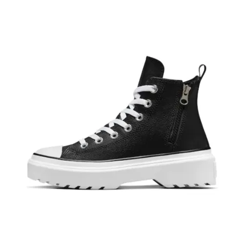 Конверс Износостойкие Высокие Топы Повседневная Обувь Женская Черная